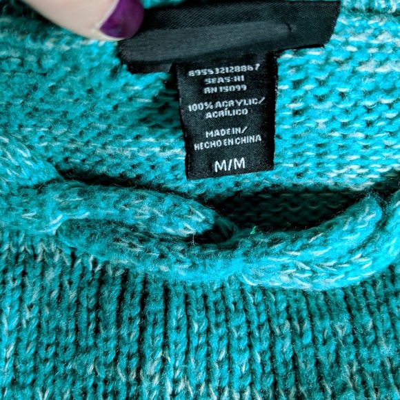 Apostrophe knitted sweater size M - Picture 2 of 6